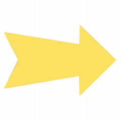 HILLMAN Hillman Fasteners 843365 Yellow Arrow Sign 9x23 in