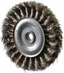 WEILER Weiler 94633 Knotted Wheel Brush 4 in Stainless Steel