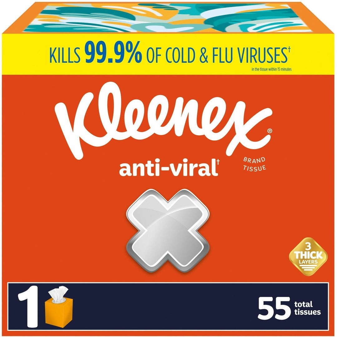 KIMBERLY-CLARK Kimberly-Clark KCC54505 Anti-viral Facial Tissue (55/Box) 54505