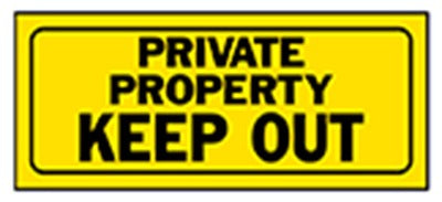 HILLMAN Hillman Fasteners 841804 Private Property Keep Out Sign