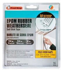 FROST KING Thermwell V27GA Weather Seal Tape 9/16x5/16x10 Ft Gray