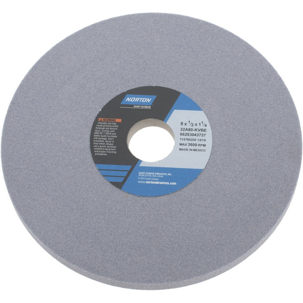 NORTON Norton 66253043737 Surface Grinding Wheel 8in 80 Grit