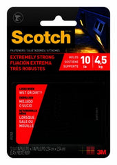 3M 3M Company RFD7021 Extreme Fasteners 1x1 Black 12 Count