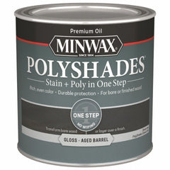 MINWAX Minwax 214994444 Polyshades Gloss Aged Barrel Stain 0.5 Pint