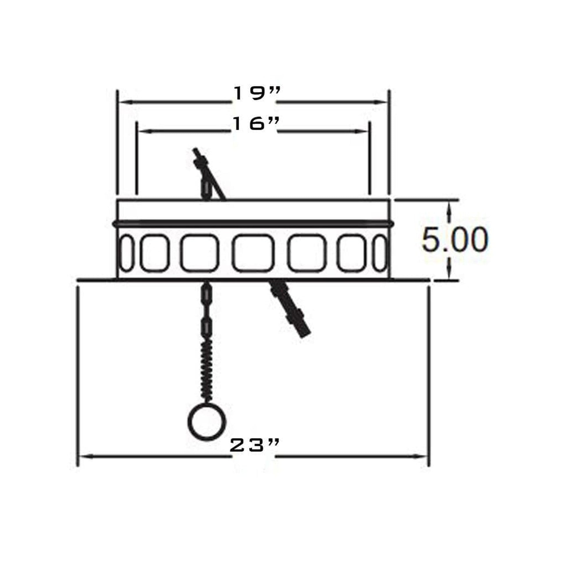 METAL-FAB Metal-Fab 16ATGAPD Air-Cooled Temp/Guard Anchor Plate with Damper (16 inches Diameter)