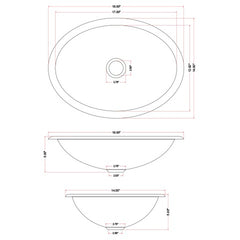 DAKOTA Dakota Plumbing Products DSE-HCL1714 Copper Lavatory Sink