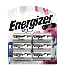 ENERGIZER Eveready Battery Co EL123BP-6 3V Lithium Photo Battery 6-pack
