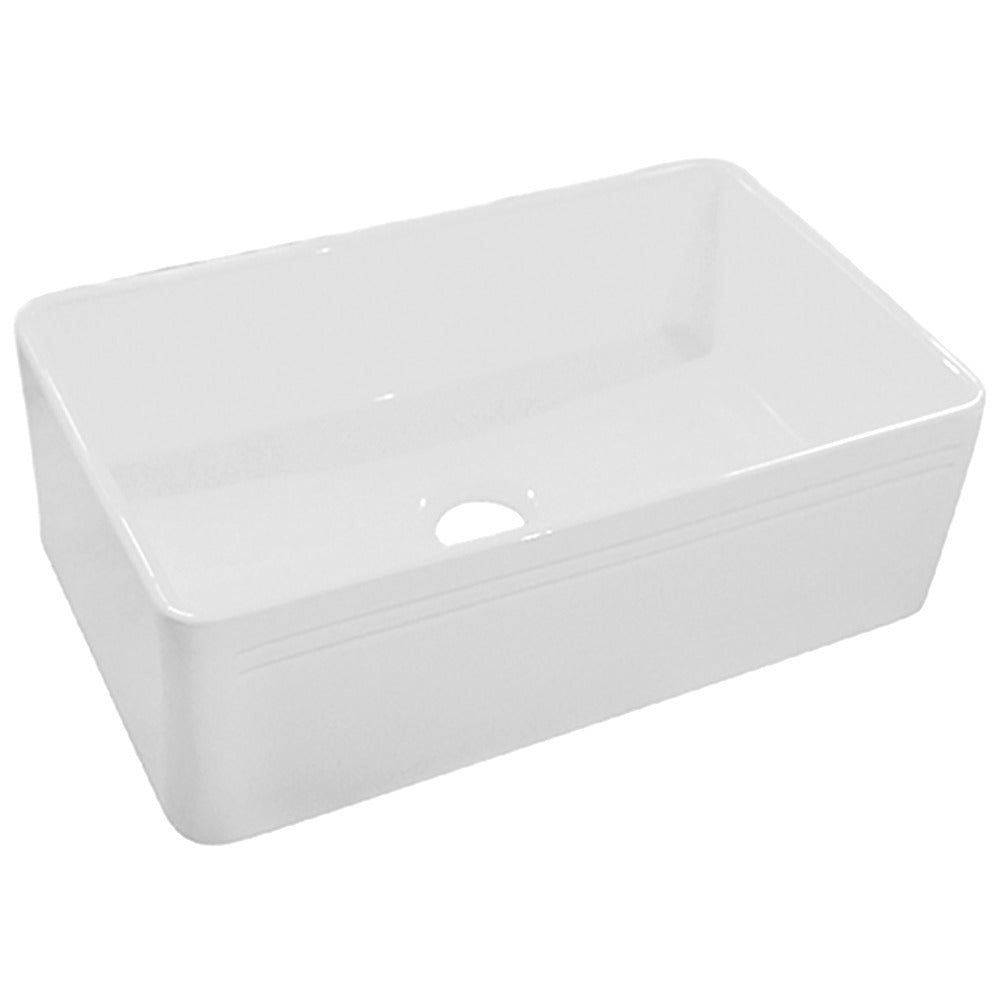 DAKOTA Dakota Plumbing Products DSE-FCA3018SMBK Fireclay Farmhouse Sink