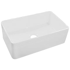 DAKOTA Dakota Plumbing Products DSE-FCA3018SMBK Fireclay Farmhouse Sink