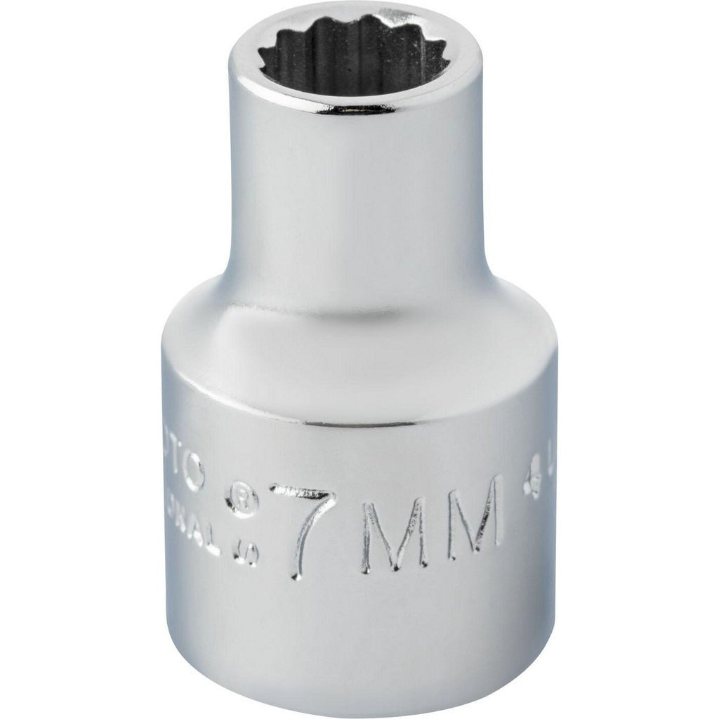 PROTO Proto J5207M 7mm 12-point 3/8 Drive Hand Socket
