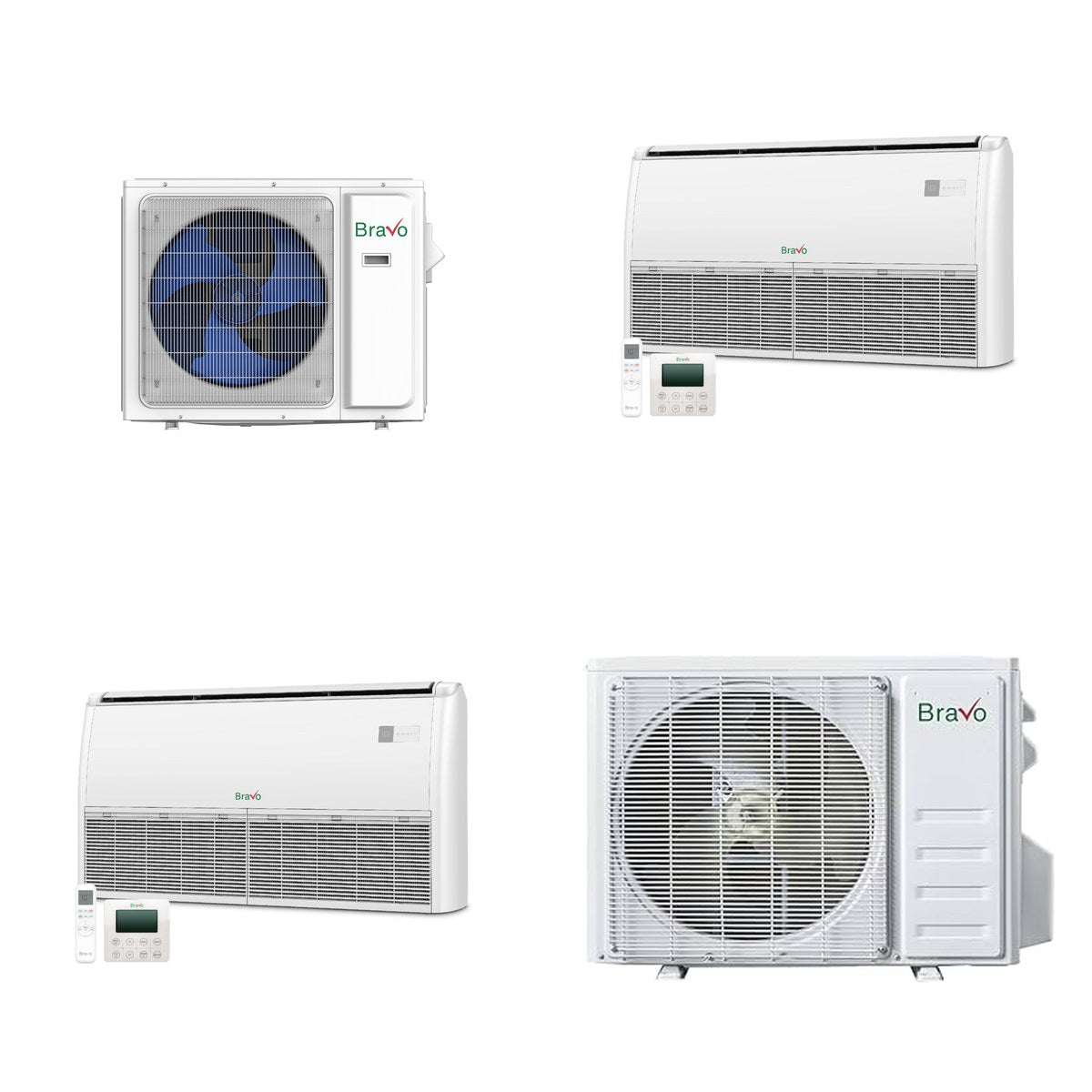 BRAVO ROMA BRAVO ROMA 42000 BTU R-410A 24 SEER2 3-Zone Floor/Ceiling Mini Split