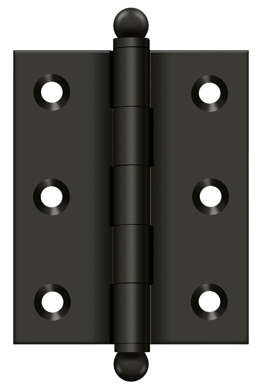 DELTANA Deltana CH2520U10B Hinge Ball Tips 2.5x2 in Oil Rubbed Bronze