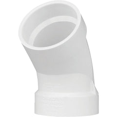 CHARLOTTE PIPE Charlotte Pipe PVC 00321 1000HA 2 in. Schedule 40 45 Deg Sanitary DWV PVC Elbow (45 Deg)