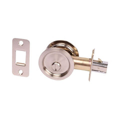 PAMEX Pamex PF2P10 Privacy Round Sliding Door Lock Satin Nickel