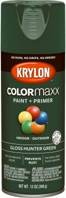 KRYLON Krylon K05523007 Gloss Spray Paint 12 Oz Hunter Green