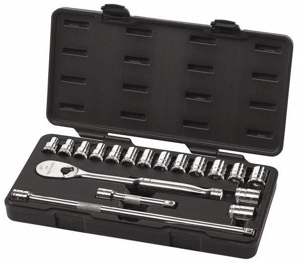 GEARWRENCH Gearwrench 80708 18pc Metric Socket Set 1/2 in Drive