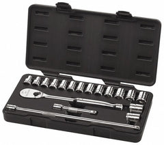 GEARWRENCH Gearwrench 80708 18pc Metric Socket Set 1/2 in Drive