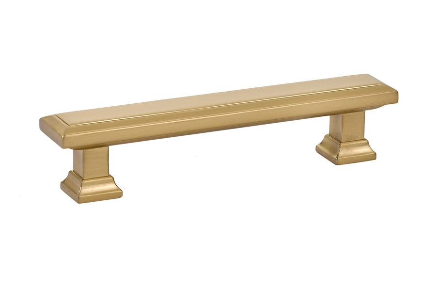 EMTEK Emtek 86301US4 Geometric Rectangular Cabinet Pull Satin Brass