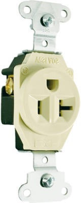 LEGRAND Pass Seymour 5351ICC8 20A Single Outlet Nema 5-20R Ivory