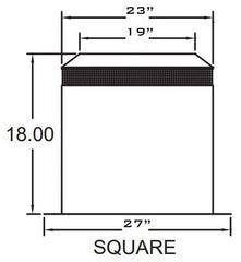 METAL-FAB Metal-Fab 16ATGIS Air-Cooled Temp/Guard Attic Insulation Shield 16 in (Repl. 16ATGIS)
