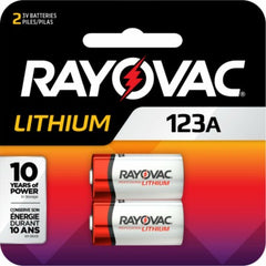 RAYOVAC Rayovac RL123A-2G CR123A Lithium Battery 3V 2 Pack