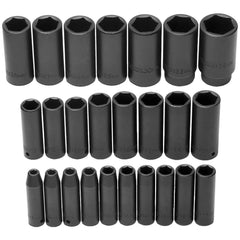 PROTO Proto J74216 Deep Impact Socket Set 25 Pc 1/2 in Drive