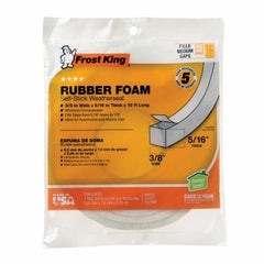 FROST KING Thermwell R538WH Foam Weatherstrip Tape White 10 Ft
