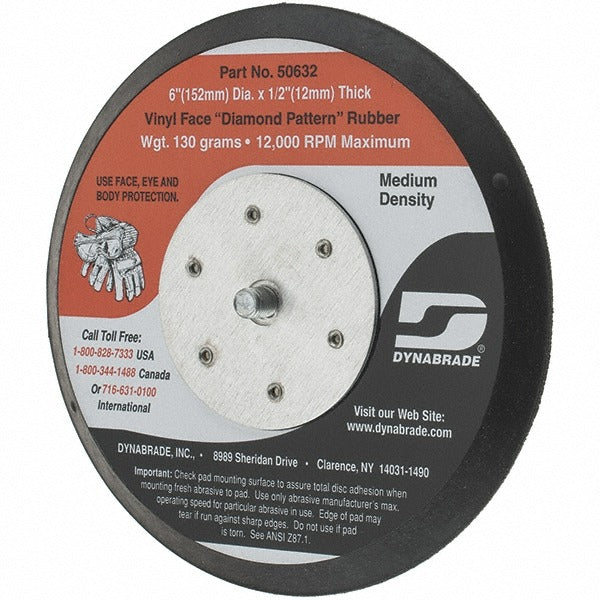 DYNABRADE Dynabrade 50632 Disc Backing Pad 6 in 12000 Rpm