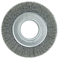 WEILER Weiler 06050 Wheel Brush 6 in Crimped Carbon Steel 6000 Rpm
