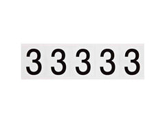 BRADY Brady 9714-3 Outdoor numbers vinyl gloss legend 3 (2.25 H x 1.81 W / Card of 5) 97052