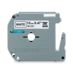 BROTHER Brother BRTM231 M Series Nonlaminated Lettering Tape 0.50 in (26.2 ft)