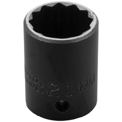 PROTO Proto J7421MT Impact Socket 1/2 in Drive 21mm 12-point