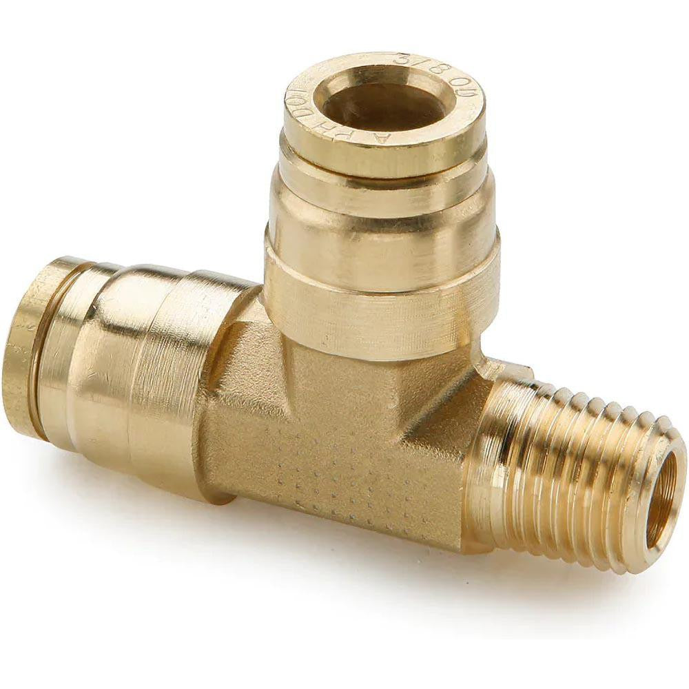 PARKER Parker 171PTCNS-4-6-4 Male Run Tee Fitting Brass Dot