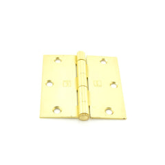 HAGER Hager Hinge 17413124EA 3.5x3.5 Steel Mortise Hinge Satin Brass