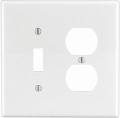 LEVITON Leviton Mfg Co R52-0PJ18-00W Midway Toggle Wallplate 40 Pack