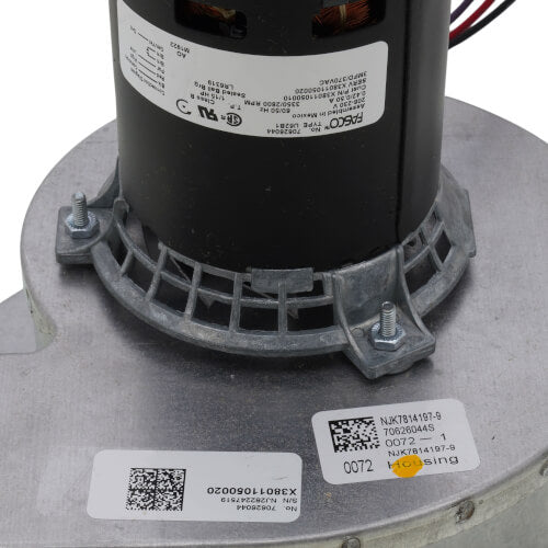 TRANE Trane FAN04216 Fan 2 Speed Combustion Air Blower 1/15 Hp Motor