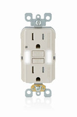 LEVITON Leviton Mfg Co R96-GFNL1-00T Gfci Outlet 15A 125V Led