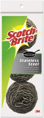 3M 3M 214C Scotch-Brite Stainless Steel Scouring Pads Pack of 3 449199