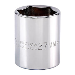PROTO Proto J5427MH 27mm 1/2 Drive 6-point Hand Socket