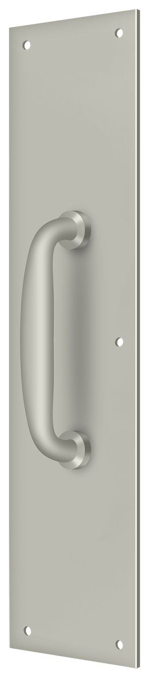 DELTANA Deltana PPH55U15 Push Plate with Handle Satin Nickel