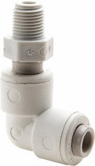 PARKER Parker PP8MES8 Male Swivel Elbow 1/2 in Od Nptf Polypropylene