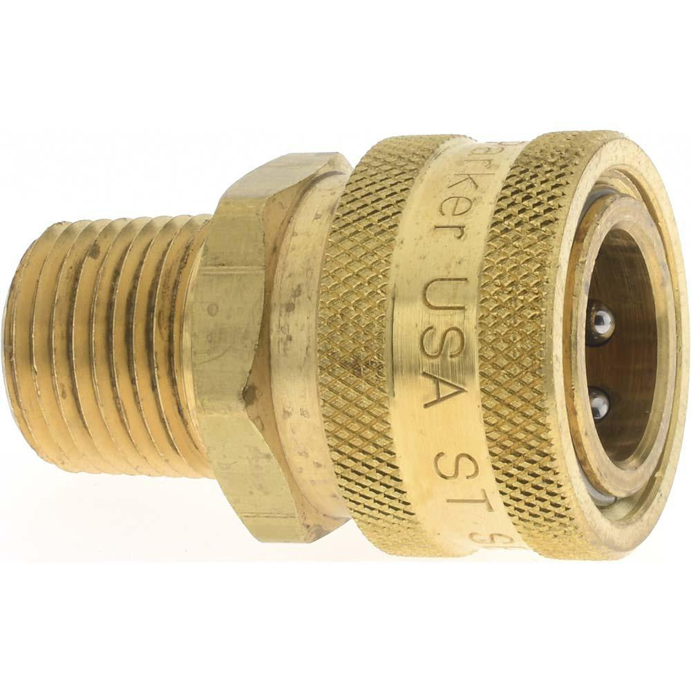 PARKER Parker PQ-00104 Hydraulic Hose Coupler 1200 Psi Brass Nptf
