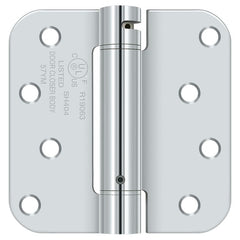 DELTANA Deltana DSH4R526 Spring Hinge 4x4 5/8 Radius Bright Chrome