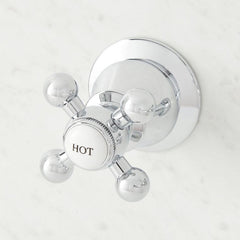 SIGNATURE HARDWARE Signature Hardware 911575 Ballantine wall-mount bathroom faucet with cross handles (8-inch centers)