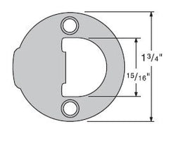 KWIKSET Kwikset 83929-006 Full Round Strike Satin Nickel