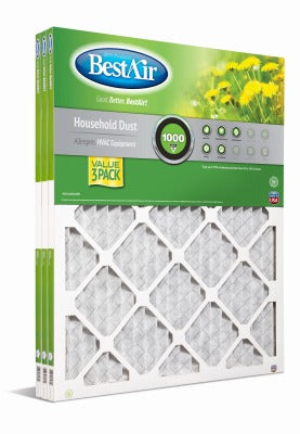 FLANDERS FILTERS Aaf/flanders 87357.011625 Merv 8 Pleated Air Filter 16x25x1 3-pack