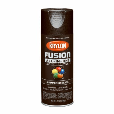 KRYLON Krylon K02782007 Spray Paint Primer 12 Oz Black Hammered