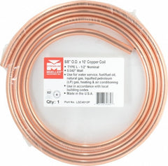 MUELLER INDUSTRIES Mueller Industries LSC4010P Copper Seamless Tube 5/8 in Od 10 Ft