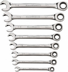 GEARWRENCH Gearwrench 85599 Ratcheting Combo Wrench Set 8 Pc Sae