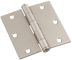 NATIONAL HARDWARE National Mfg N830-326 Satin Nickel Door Hinge 3.5in 3 Pack